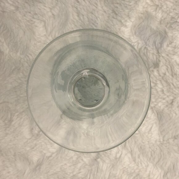 Vintage Seahorse and Starfish Coastal Aqua Glass Wine Goblet - Picture 3 of 6